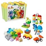 LEGO DUPLO Classic Steinebox Autos und LKWs, Spielset mit Fahrzeugen für...