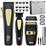 Suttik Professionelle 3 IN 1 Haarschneider und Trimmer Set Männer...