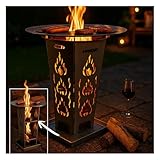 FireDesire Grill Pro Feuerkorb 80cm + Grillplatte + Ascheschale,...