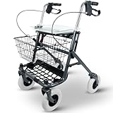 ISICARE Rollator, leicht und ergonomisch, Gehhilfe mit höhenverstellbaren...