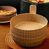 ENS STORE - Backpapier Air Fryer, Kreisform, 200 Stück und 100 Stück, 20...