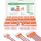 76 Stück Schnellanschlussklemmen, Elektroinstallationen 2 Polig, 3 Polig,...