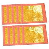 TEHAUX 24K Blattgold Folie 99% Reines Gold Für Bastelarbeiten...