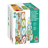 Goula - Jumbo Spiele - Stapelturm Holzspielzeug mit bunten Tiermotiven -...