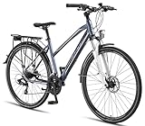 Licorne Bike Premium Touring Trekking Bike in 28 Zoll Aluminium...