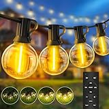 Lichterkette Led Außen Outdoor Strom: 20M Aussen Beleuchtung 65ft G40...