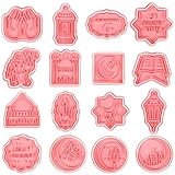 NUOBESTY 16 Stück Ramadan Keksformen aus Lebensmittelechtem Material mit...