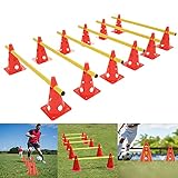 YRHome 6er Steckhürdenset Agility Ausrüstungs Set für...