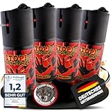 4 x Wilhelm Pfefferspray 40 ml Tierabwehr Selbstverteidigung CS KO Spray...