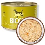 BIOPUR Bio-Hundefutter „Huhn, Reis & Karotten“ – 400 g Dose,...