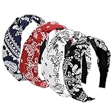 Stirnbänder für Frauen Erwachsene Frauen Boho Wide Knot Turban Stoff...