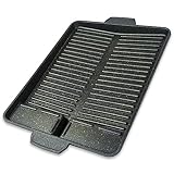Z.M.C Grillplatte 33x26x4 cm, Grillaufsatz für Gaskocher, Grillmatte BBQ...