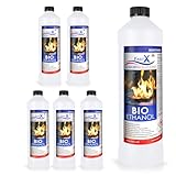 Fast X Bio Ethanol 6x1L - 100% Natürlich, für Ethanolkamine &...