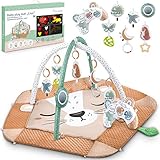 Interaktiv 5in1 Spielbogen Baby Mädchen Junge – Baby Krabbeldecke mit...