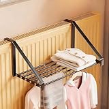 JCSRYD Wäscheständer für Heizkörper, Heizung Ablage, Kompakter...