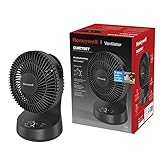 Honeywell QuietSet Oszillierender Tischventilator in Schwarz – Ventilator...