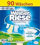 Weißer Riese Universal Pulver (90 Waschladungen), Vollwaschmittel mit...