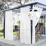 PONY DANCE Outdoor Vorhang Wasserdicht 2er Set H 213 x B 137 cm Outdoor...
