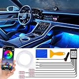 YAOBLUESEA Auto Innenbeleuchtung LED Strip 6,5M Beleuchtung Innenraum...