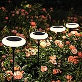 ZWOOS Solarlampen für Außen Garten,Warmweißes Solar leuchten für...