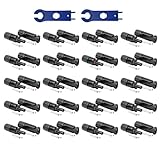 SOLARTRONICS 20 Paar Solarstecker , Männlich/Weiblich Solarpanel...