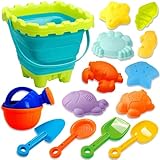 Chennyfun Kinder Strandspielzeug Set, 14 Stück Sandmodell für Meerestiere...