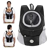 PETCUTE Hundetragerucksack,Verstellbarer Haustier Rucksack für Kleine...