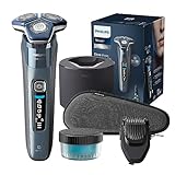 Philips Shaver S7000 – Elektrischer Nass-& Trockenrasierer in Eisblau mit...