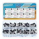 AUKENIEN BJT Transistor Transistoren Assortment Kit 10 Values 250pcs NPN...