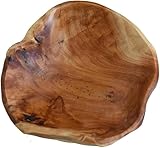 MIATTCLD Obstschale aus Natur Holz, Natur Holzschale SalatSchüssel,...