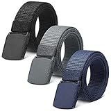 Apricitie 3 Stück Arbeitsgürtel Herren Damen Nylon Verstellbarer Gürtel...