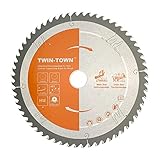 TWIN-TOWN HM Kreissägeblatt Holz 254x30mm Z60, Reduzierring 20 mm, Ideal...