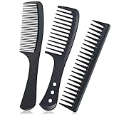URAQT Breiter Zahnkamm Kit, 3PCS Profi Friseur Kamm, Barbier Haarstyling...
