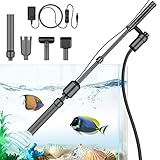 bedee Aquarium Mulmsauger Elektrische, 6 in1 Aquarium Reinigungsset für...