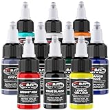 CNC Tattoo Farbe Set - Kit 10 Basic Colours 1oz (15 ml) 10 einheit -...