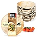 Moritz & Moritz Palmblatt Schalen rund Ø 15 cm - 25 Nachhaltige...