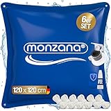 MONZANA® 6X Poolkissen Winter XL Chlorbeständig Seil PVC Verstärktes...