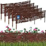 KOTARBAU® 5er Set Beetbegrenzung Weidenzaun 120 x 20 cm Zaun...