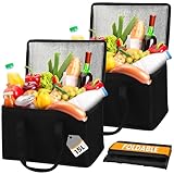 Zouway 2 Stück 15L Kühltasche Klein, Kühltasche Faltbar,...