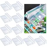 Chudian 10 Stück Glasabdeckungs-Clips für Aquarien, Acryl Aquarium...