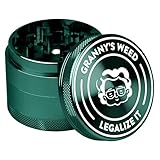 Granny‘s Premium Aluminium Grinder | messerscharfes Mahlwerk | ∅ 5,5 cm...