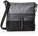 TOM TAILOR bags Ellen Damen Umhängetasche Crossbody Bag Groß Schwarz