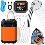 Onherm Tragbare Campingdusche, Camping Dusche mit Batterie &...