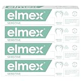 elmex Zahnpasta Sensitive 4x75ml – sanfte Zahnreinigung und Schutz für...