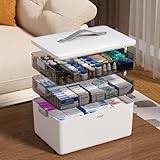MOPUP 3-Schichtige Erste-Hilfe-Box, Arzneimittelaufbewahrungsbox mit hoher...