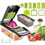 16 in 1 Gemüseschneider, Mandoline Gemüsehobel, Multifunktion...