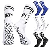 Apricitie 3 Paare Fussball Socken Kinder Fußballsocken Anti Rutsch Grip...