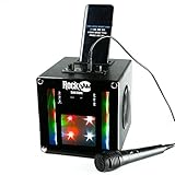 RockJam Singcube 5-Watt-Bluetooth-Karaoke-Maschine mit zwei Mikrofonen,...