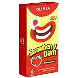 Olivia Dams Strawberry - farbige Lecktücher mit Aroma - rot mit...