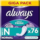 Always Daily Fresh Normal Slipeinlagen 76 Stück, 0 Prozent Duftstoffe,...